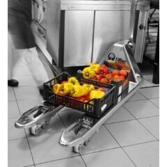  COMFORT Version - bis 2.500 Kg - Galva/Inox Pramac Gabelhubwagen beschichtet 2.500 kg - GS 25 EVO - 1150 x 525 - N/N Singel - INOX 12448221